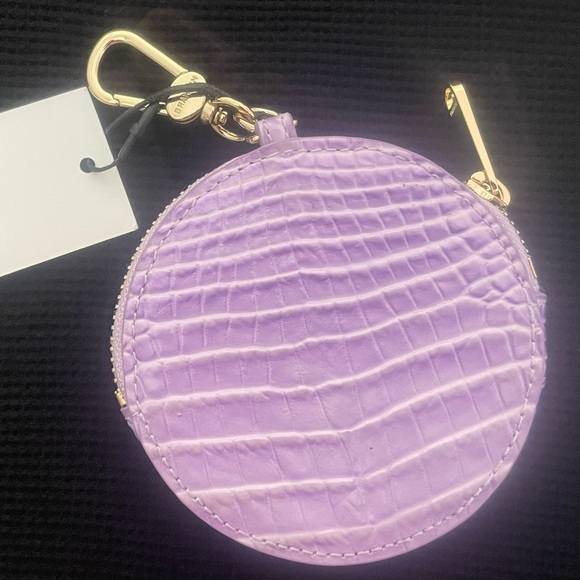 Brahmin Lilac Croc-Embossed Pouch - Picture 4 of 5